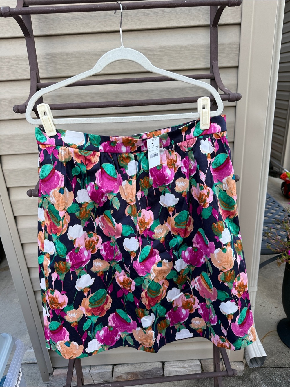 JCrew Floral A-Line Skirt in Multicolor - Women
